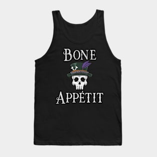 New Orleans Theme Voodoo Skull Bone Appetit Pun Tank Top